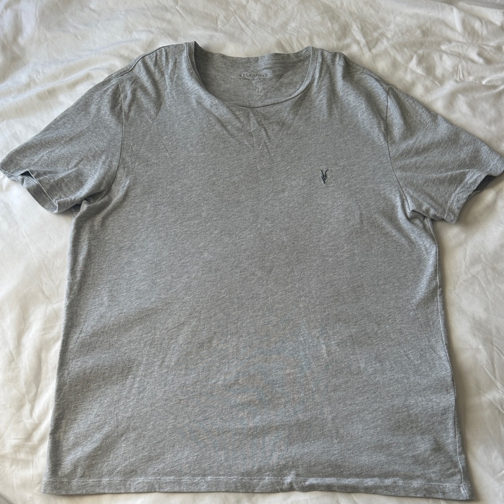 Men’s ALLSAINTS Tshirt Size XL Grey Gray